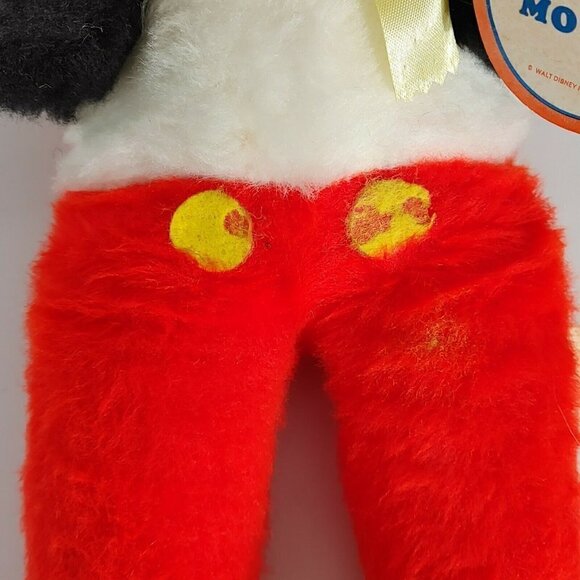 VTG Walt Disney World Character Mickey Mouse Multicolor Plush Stuffed Animal Toy - Picture 8 of 11